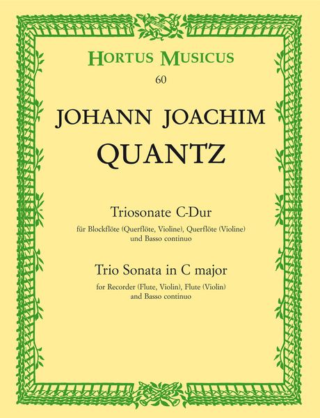 Trio Sonata In C Major : For Recorder, Flute And Basso Continuo.