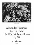Trio In D Op. 28 : For Flute, Horn and Viola.
