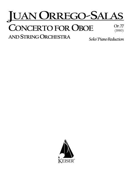 Concerto : For Oboe and String Orchestra, Op. 77 (1980) - Piano reduction.