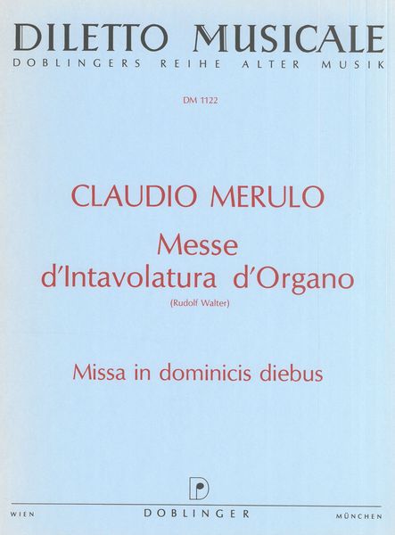 Missa In Dominicis Diebus : For Organ / Hrsg. V. Rudolf Walter.