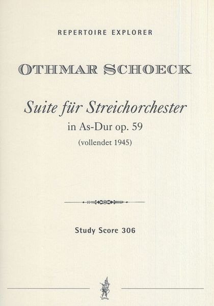 Suite Für Streichorchester In As-Dur, Op. 59.