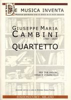 Quartetto : Per Due Violini, Viola E Violoncello / edited by Stefano Zanus Fortes.