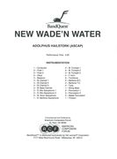 New Wade 'N Water : For Concert Band.