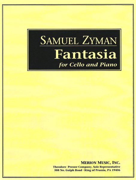 Fantasia : For Cello and Piano.