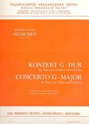 Konzert In G-Dur : Für Flöte, 2 Violinen und Continuo / reduction For Flute & Piano.