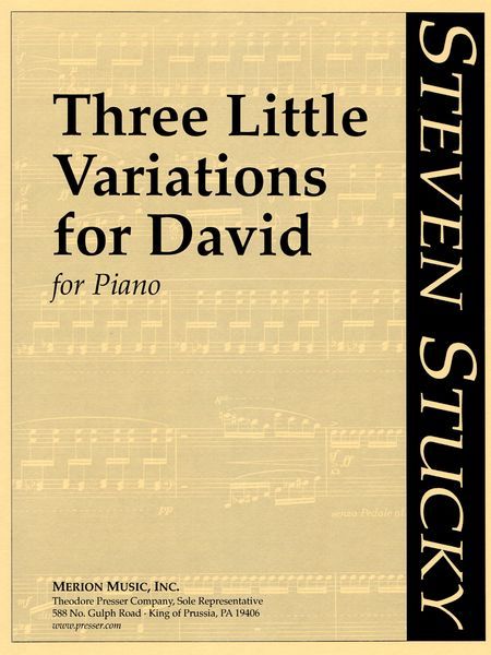 Three Little Variations For David : For Piano (2001).