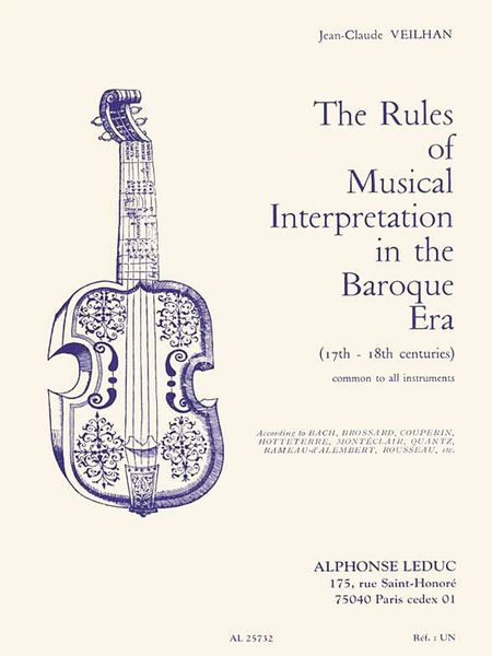 Rules Of Musical Interpretation In The Baroque Era (17th-18th Centuries).