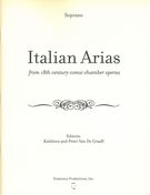 Italian Arias From 18th Century Comic Chamber Operas : For Soprano.