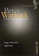 Songs, 1921-1922 : For High Voice / edited by Peter Pilkington.