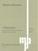 3 Postludien : For Soprano, Violin, Cello and Piano (1981/82).