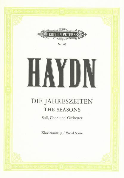 Die Jahreszeiten (The Seasons) : Klavier Auszug.