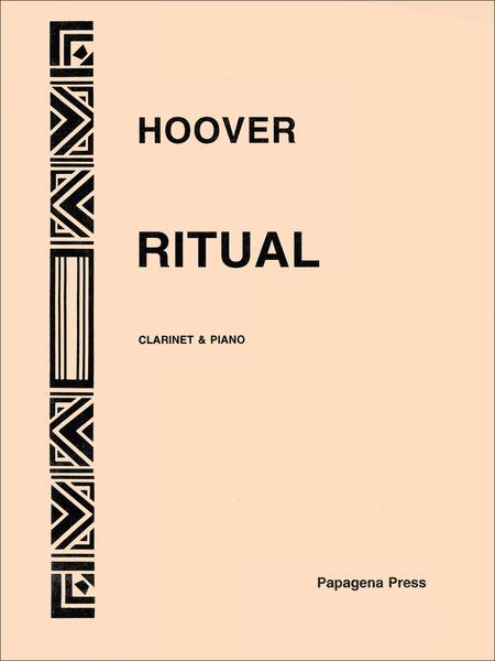 Ritual, Op. 41 (1989) : For Clarinet and Piano.