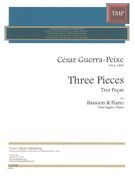 Three Pieces : For Bassoon and Piano.
