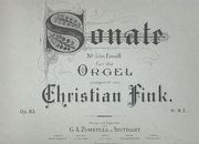 Sonate No. 1 In G Minor Op. 1 For The Organ / Hrsg. V. Damian Von Maltzahn.