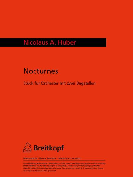 Nocturnes : For Orchestra.