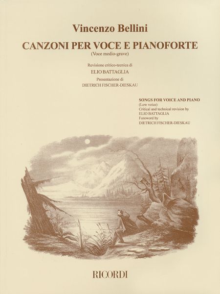 Canzoni Per Voce E Pianoforte (Voce Medio-Grave) / edited by Elio Battaglia.
