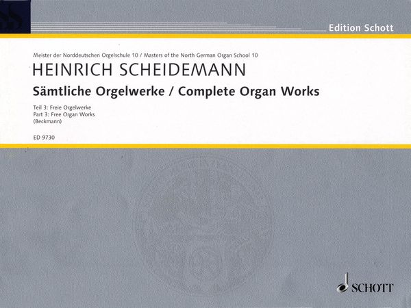 Complete Organ Works, Part 3 : Free Organ Works / edited by Klaus Beckmann.