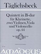 Quintett B-Dur : Für Klarinette, Zwei Violinen, Viola Und Violoncello, Op. 44 / Ed. Bernhard Päuler.