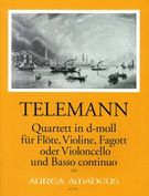 Quartett In D-Moll : Für Flöte, Violine, Fagott Oder Cello Und Basso Continuo / Ed. Bernhard Päuler.