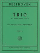 Trio In C Minor, Op. 9 No. 3 : For Violin, Viola and Violoncello.