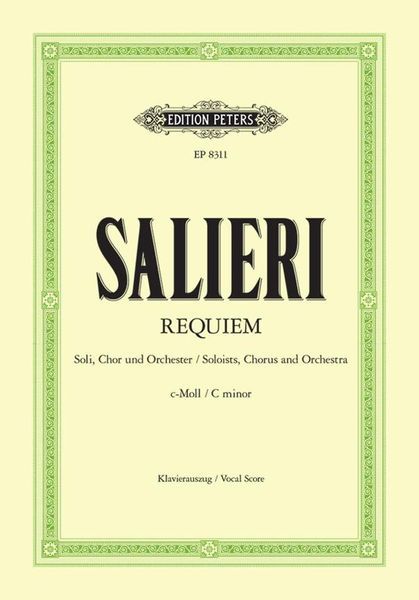 Requiem C-Moll : Für Vier Solostimmen, Chor und Orchester / edited by Johannes Wojciechowski.