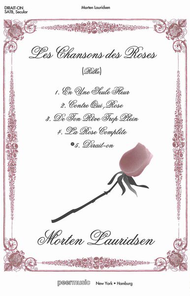 Dirait-On : For SATB Chorus and Piano (Les Chansons Des Roses No. 5).