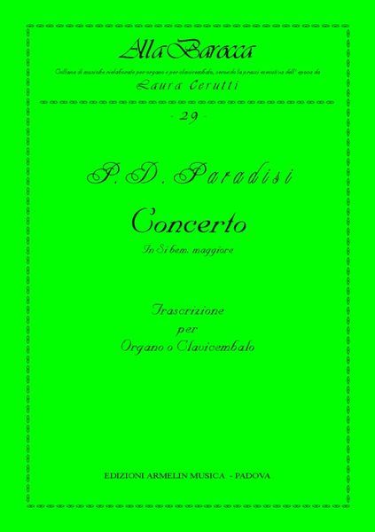 Concerto In Si Bemolle Maggiore : Transcrizione Per Organo O Clavicembalo.