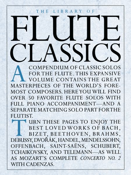 Library Of Flute Classics (Library Of Series) / Amy Appleby.