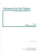 Variations For Six Players (Flute, Oboe, Bb Clarinet, Horn, Bassoon, Piano).