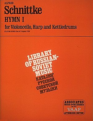 Hymnus I : For Cello, Harp and Timpani.