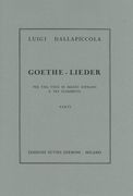 Goethe Lieder : Per Voce 3 Clarinetti.