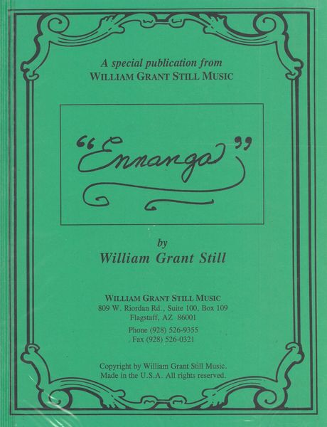 Ennanga : For Harp, String Quartet (Or String Orchestra) and Piano.
