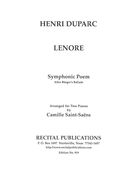Lenore : Symphonic Poem After Bürger's Ballade / Arranged For Two Pianos By Saint-Saens.