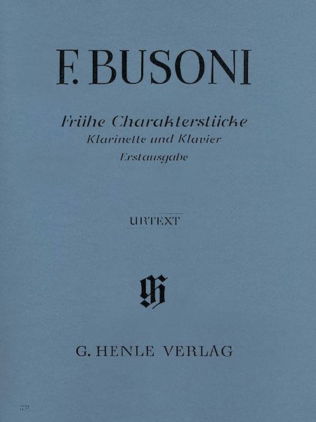 Character Pieces For Clarinet And Piano. Urtext.