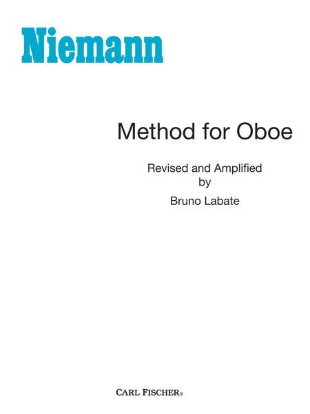 Method For Oboe.