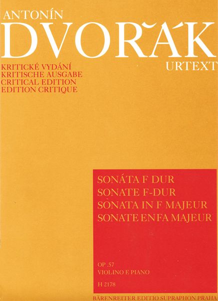 Sonata In F Major, Op. 57 : For Violin and Piano.