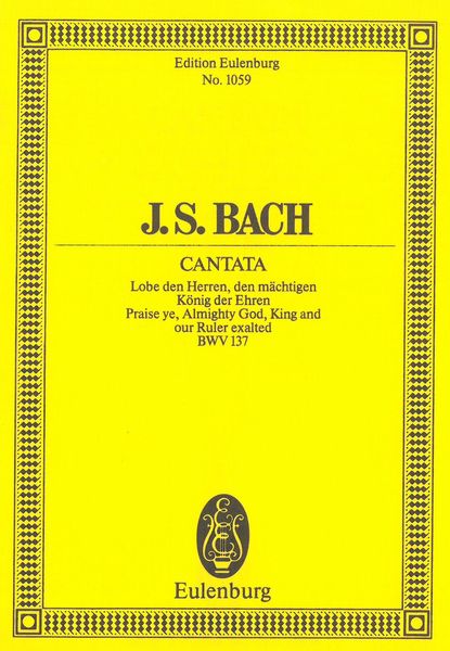 Cantata No. 137 (Dominica 12 Post Trinitatis).