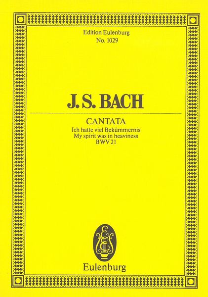 Cantata No. 21 : Ich Hatte Viel Bekümmernis BWV 21 arr. Arnold Schering.