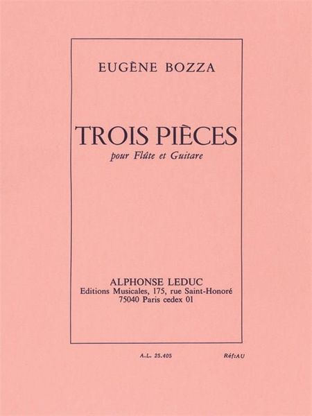 3 Pieces : For Flute and Guitar.