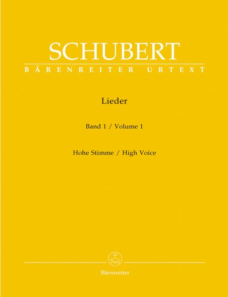 Lieder, Vol. 1 : For High Voice / edited by Walther Dürr.