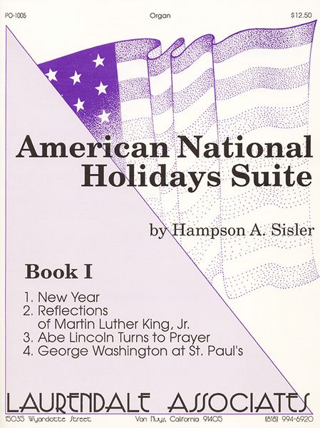 American National Holidays Suite, Book I : For Organ.