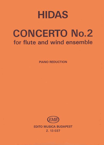 Concerto No. 2 : For Flute and Wind Ensemble - Piano reduction.