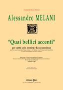Quai Bellici Accenti : For Trumpet, Soprano Voice & B. C. / arr. by Antonio Frigé.