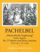 Musicalische Ergötzung : Sechs Suiten Für 2 Violinen Und Basso Continuo - Heft 2.