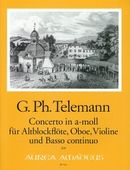 Concerto In A Moll : Für Altblockflöte, Oboe, Violine Und Basso Continuo / Ed. Bernhard Päuler.