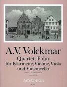 Quartet F-Dur : Für Klarinette, Violine, Viola Und Violoncello / Edited By Bernhard Päuler.