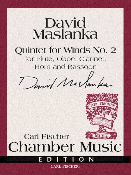 Quintet For Winds No. 2 : For Flute, Oboe, Clarinet, Horn And Bassoon (1986).