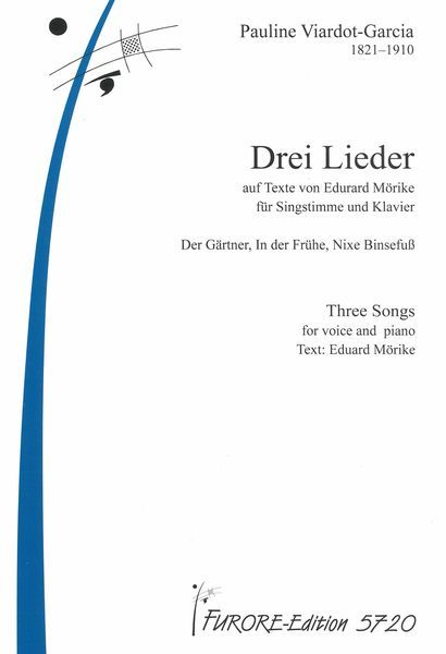 Drei Lieder Auf Texte Von Eduard Mörike : Für Singstimme und Klavier.