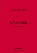 A Voce Sola : For Unaccompanied Viola (1984).