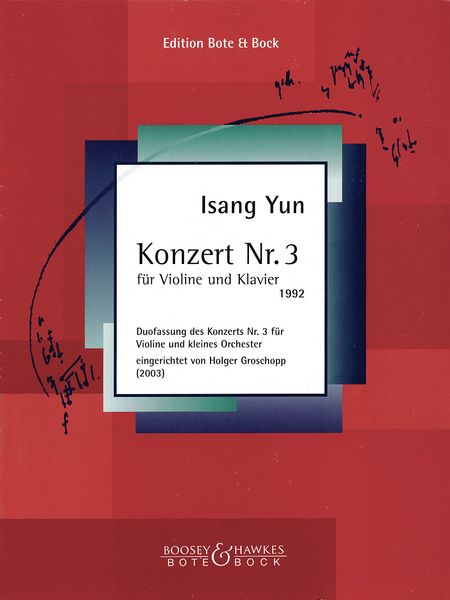 Konzert Nr. 3 : Für Violine Und Klavier (1992).
